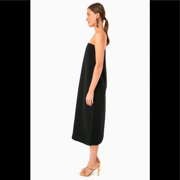 Tuckernuck Strapless Noir Crepe Marin Dress - Picture 2 of 13